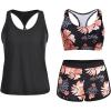 Pink Floral & Black
