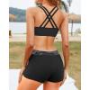 imageYonique Tankini Swimsuits for Women 3 Piece Bathing Suits Swim Tank Top with Boy Shorts and Bra Modest SwimwearCamo