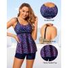 imageYonique Tankini Top for Women Bathing Suit Top No Bottom Modest Swimsuit Top Only Tummy Control Swim Tank TopStar Whole Sky