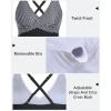 imageYonique Tummy Control Tankini Top Only V Neck Swim Top Twist Front Bathing Suit Top No BottomBlack and White