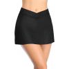 imageYonique Womens Swim Skirt Bathing Suit Bottoms Mid Waist Swim Bottoms Elastic Waist Swimsuit BottomsBlack 01