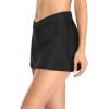 imageYonique Womens Swim Skirt Bathing Suit Bottoms Mid Waist Swim Bottoms Elastic Waist Swimsuit BottomsBlack 01