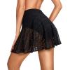imageYonique Womens Swim Skirt Bathing Suit Bottoms Mid Waist Swim Bottoms Elastic Waist Swimsuit BottomsBlack 02