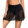 imageYonique Womens Swim Skirt Bathing Suit Bottoms Mid Waist Swim Bottoms Elastic Waist Swimsuit BottomsBlack 02