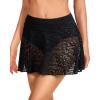 imageYonique Womens Swim Skirt Bathing Suit Bottoms Mid Waist Swim Bottoms Elastic Waist Swimsuit BottomsBlack 02