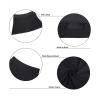 imageYonique Womens Swim Skirt Bathing Suit Bottoms Mid Waist Swim Bottoms Elastic Waist Swimsuit BottomsBlack