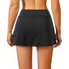 imageYonique Womens Swim Skirt Bathing Suit Bottoms Mid Waist Swim Bottoms Elastic Waist Swimsuit BottomsBlack