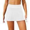 imageYonique Womens Swim Skirt Bathing Suit Bottoms Mid Waist Swim Bottoms Elastic Waist Swimsuit BottomsWhite
