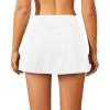 imageYonique Womens Swim Skirt Bathing Suit Bottoms Mid Waist Swim Bottoms Elastic Waist Swimsuit BottomsWhite