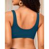 imageWomen Sport Bra Swimsuit Top  Swim Bra Bikini Top Only Scoop Neck Bathing Top 2025 SwimwearTeal