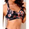 imageYonique Women Halter Bikini Top Only Retro Swimsuit Top Push Up Bathing Suit Top No BottomPeach Blossom
