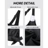 imageYonique Womens Blouson Tankini Top Only Loose Fit Swim Top No Bottom Modest Swimsuit TopBlack