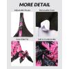 imageYonique Womens Blouson Tankini Top Only Loose Fit Swim Top No Bottom Modest Swimsuit TopPink Floral
