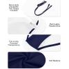 imageYonique Womens Strapless One Piece Swimsuit Tummy Control Bandeau Bathing Suits Slimming Twist Front SwimwearNavy Blue