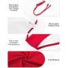 imageYonique Womens Strapless One Piece Swimsuit Tummy Control Bandeau Bathing Suits Slimming Twist Front SwimwearRed