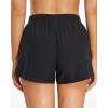 imageYonique Womens Swim Shorts Sporty Boardshorts with Pockets Drawstring Swim Bottom Swim Trunks for Teen Girls Black XL
