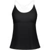 imageYonique Womens Tankini Top Swimsuits Top No Bottom Athletic Tummy Control Bathing Suits Top Swim Tank TopBlack  White