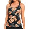 Black & Orange Floral