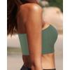 imageBandeau Bikini Tops for Women  Strapless Swim Top Bathing Suit Tube Swimsuit TopsArmy Green