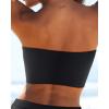 imageBandeau Bikini Tops for Women  Strapless Swim Top Bathing Suit Tube Swimsuit TopsBlack