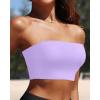 imageBandeau Bikini Tops for Women  Strapless Swim Top Bathing Suit Tube Swimsuit TopsPurple