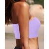 imageBandeau Bikini Tops for Women  Strapless Swim Top Bathing Suit Tube Swimsuit TopsPurple