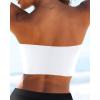 imageBandeau Bikini Tops for Women  Strapless Swim Top Bathing Suit Tube Swimsuit TopsWhite