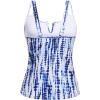 imageWomen Tankini Bathing Suit Top  Ruched Tummy Control Swimsuit Top Modest Swim Tank Top Only No Bottom 2025Blue Tie Dye