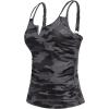 imageWomen Tankini Bathing Suit Top  Ruched Tummy Control Swimsuit Top Modest Swim Tank Top Only No Bottom 2025Camo