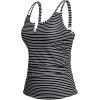 imageWomen Tankini Bathing Suit Top  Ruched Tummy Control Swimsuit Top Modest Swim Tank Top Only No Bottom 2025Stripe