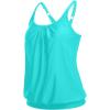 imageYonique Blouson Tankini Tops for Women Swimwear Top Only Modest Tankini Tops Loose Fit Swim Tops No BottomAqua Blue