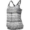 imageYonique Blouson Tankini Tops for Women Swimwear Top Only Modest Tankini Tops Loose Fit Swim Tops No BottomBlack Tribal