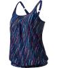 imageYonique Blouson Tankini Tops for Women Swimwear Top Only Modest Tankini Tops Loose Fit Swim Tops No BottomBlue Stripe