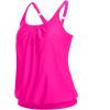 imageYonique Blouson Tankini Tops for Women Swimwear Top Only Modest Tankini Tops Loose Fit Swim Tops No BottomHot Pink