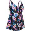 imageYonique Plus Size Tankini Tops for Women Only Flowy Bathing Suits Tops Long Swim Tops Modest Swimsuit TopColorful Floral
