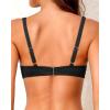imageYonique Women Underwire Bikini Top  Push Up Bathing Suit Top Padded Bra Swimsuit TopBlack
