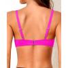 imageYonique Women Underwire Bikini Top  Push Up Bathing Suit Top Padded Bra Swimsuit TopHot Pink