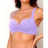 imageYonique Women Underwire Bikini Top  Push Up Bathing Suit Top Padded Bra Swimsuit TopLavender