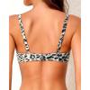 imageYonique Women Underwire Bikini Top  Push Up Bathing Suit Top Padded Bra Swimsuit TopLeopard