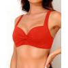 imageYonique Women Underwire Bikini Top  Push Up Bathing Suit Top Padded Bra Swimsuit TopRed