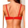 imageYonique Women Underwire Bikini Top  Push Up Bathing Suit Top Padded Bra Swimsuit TopRed