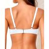 imageYonique Women Underwire Bikini Top  Push Up Bathing Suit Top Padded Bra Swimsuit TopWhite