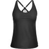 imageYonique Womens Tankini Top Only Athletic Swim Top Modest Tankini Swimsuit No BottomBlack