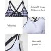 imageYonique Womens Tankini Top Only Athletic Swim Top Modest Tankini Swimsuit No BottomBlack and White