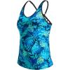 imageYonique Womens Tankini Top Only Athletic Swim Top Modest Tankini Swimsuit No BottomBlue Leaves
