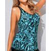 imageYonique Womens Tankini Top Only Athletic Swim Top Modest Tankini Swimsuit No BottomBlue Paisley