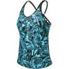 imageYonique Womens Tankini Top Only Athletic Swim Top Modest Tankini Swimsuit No BottomBlue Paisley