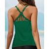 imageYonique Womens Tankini Top Only Athletic Swim Top Modest Tankini Swimsuit No BottomGreen