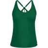 imageYonique Womens Tankini Top Only Athletic Swim Top Modest Tankini Swimsuit No BottomGreen