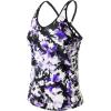 imageYonique Womens Tankini Top Only Athletic Swim Top Modest Tankini Swimsuit No BottomPurple Flowers